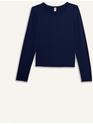 DeFacto Bisiklet Yaka Uzun Kollu Üst G7664AX26SP