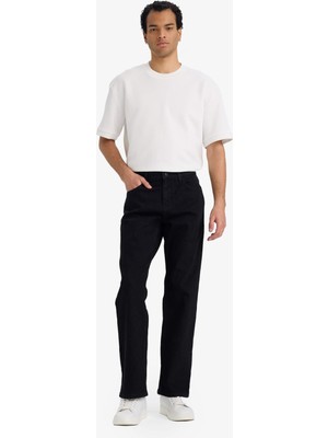 DeFacto Diago Comfort Fit Rahat Kalıp Yüksek Bel Geniş Düz Paça Jean Pantolon D9828AX26SP