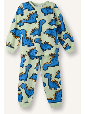 DeFacto %100 Pamuk Regular Fit Baskılı Şort Tişört 2'li Pijama Takımı Erkek Çocuk G7131A526SP