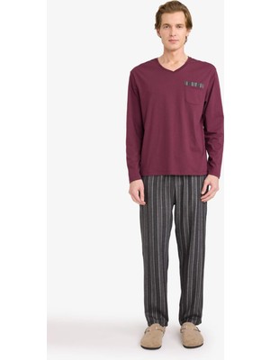 DeFacto Pijama Takımı Uzun Kollu Üst Alt G8179AX26SP