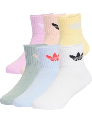 AKC7916 Adidas Kıds Sock 6pp &amp;ccedil;orap Beyaz