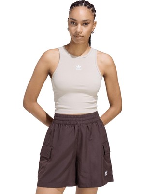 AKD3822 Adidas Ess Rıb Tank Kadın T-Shirt Krem