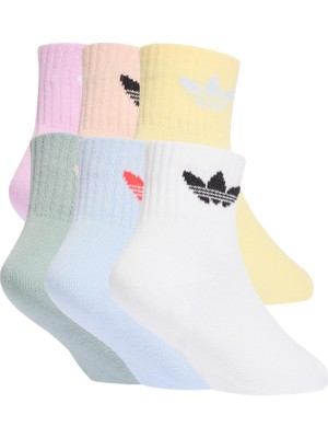 AKC7916 Adidas Kıds Sock 6pp &amp;ccedil;orap Beyaz
