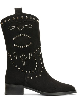 Emienza Helıos Süet Işlemeli Trok Detaylı Bayan Bot