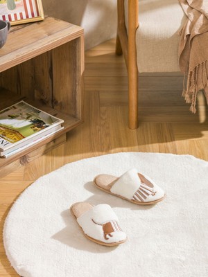 Lc Waikiki Yeni Sezon Köpek Nakışlı Kadın Ev Terliği