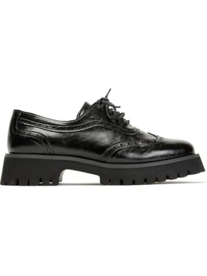 Emienza Twınıx Vegan Rustik Deri Çiftyüz Zımba Detaylı Kalın Taban Loafer