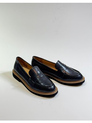 Emienza Vega(Mınos)Vegan Deri Bant Detaylı Bayan Loafer