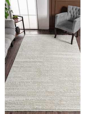 Konfor Jasmine 1452  Krem Bej Modern Dokuma Halı