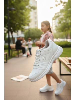 Enoch Unisex Yüksek Tabanlı Bağcıklı Yürüyüş ve Koşu Spor Ayakkabı Günlük Sneaker