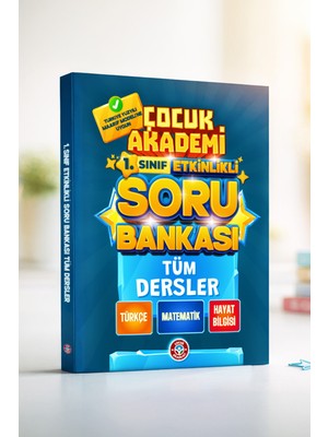 Çocuk Akademi 1.⁠ ⁠Sınıf Etkinlikli Soru Bankası Tüm Dersler