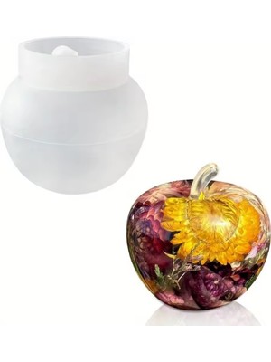 Tahtakale Toptancı Epoksi Silikon 3D Elma Şekilli Dekorasyon Kalıbı