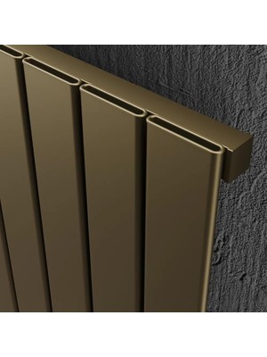 Lojimax Alüminyum Dekoratif Radyatör Royal 1800 x 440 6  Dilim | Taş Desenli | Yüksek Isıl Güç | 5 Yıl Üretici Garantisi