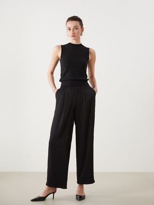 Lc Waikiki Yeni Sezon Beli Lastikli Geniş Paça Kadın Pantolon