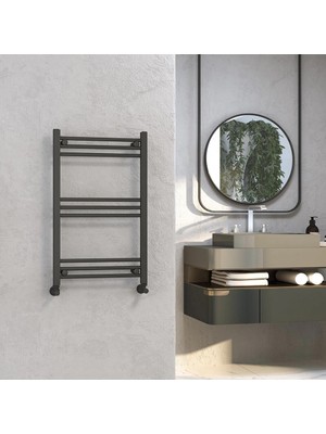 Lojimax Alüminyum Dekoratif Havlupan Lodos 1200 x 500   | Dokulu Antrasit Gri | Yüksek Isıl Güç | 5 Yıl Üretici Garantisi