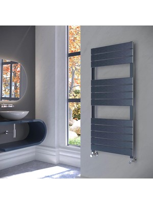 Lojimax Alüminyum Dekoratif Havlupan Zeus Plus 1750 x 500 18  Dilim | Inoks Fırçalı Eloksal | Yüksek Isıl Güç | 5 Yıl Üretici Garantisi