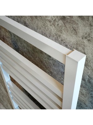 Lojimax Alüminyum Dekoratif Havlupan Perla Plus 870 x 500 10  Dilim | Dokulu Antrasit Gri | Yüksek Isıl Güç | 5 Yıl Üretici Garantisi