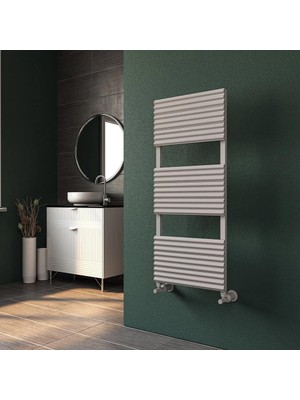 Lojimax Alüminyum Dekoratif Havlupan Sirius 1200 x 500 9  Dilim | Parlak Eloksal | Yüksek Isıl Güç | 5 Yıl Üretici Garantisi