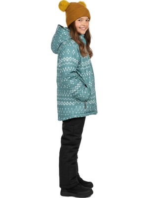 Oppland Kız Çocuk Kışlık Kalın Bere Çift Ponpon Model Pamuklu Katlamalı Sıcak Tutar Esnek Rahat