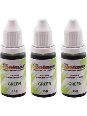 SRF Coolmax Konsantre Mürekkep 3X15G (Yeşil) - Yeşil
