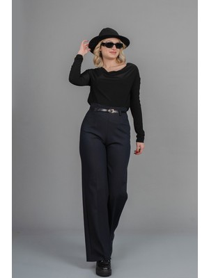 MissVina Baylee Yüksek Bel Pensli Kemerli Pantoon 30306