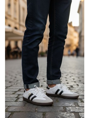 Rungo Samba Unisex Bağcıklı Kadın Erkek Spor Sneaker Ayakkabı