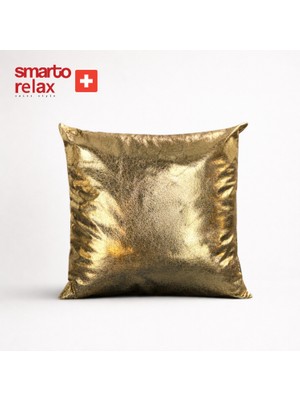 Smarto Relax Tekli Desenli Dekoratif Dolgulu  Kırlent 47X47 cm