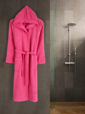 Eymir Home Collection Kapüşonlu Erkek/kadın Bornoz Yetişkin Unisex Pamuk