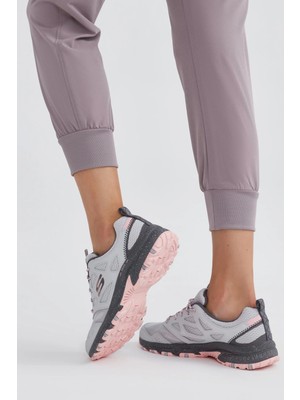 Skechers Hillcrest Leather Memory Foam Outdoor Sneaker Hafızalı Taban Hakiki Deri Kadın Outdoor Ayakkabı Gri