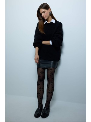 DeFacto Kadın Baskılı 20 Denye Külotlu Çorap G5357AXNS