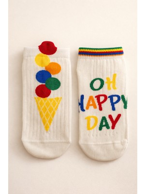 Çocuk Happy Day 2'li Step Çorap