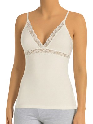 Öts Kadın Atlet Dantelli (%96 Pamuk - %4 Elastan)