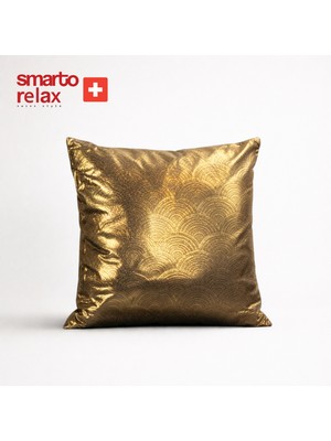 Smarto Relax Tekli Desenli Dekoratif Dolgulu  Kırlent 47X47 cm