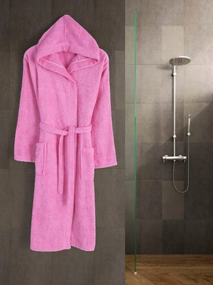 Eymir Home Collection Kapüşonlu Erkek/kadın Bornoz Yetişkin Unisex Pamuk