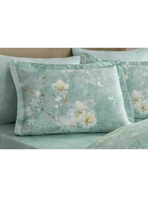 Taç Seine Model Volanlı % 100 Pamuk Saten 2'li Yastık Kılıfı 50X70 cm