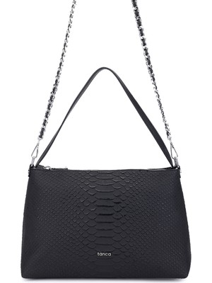 Tamer Tanca Kadın Suni Deri Siyah Kol Çantası 1003 3036 Bn Cnt SK25-26 Sıyah Yln