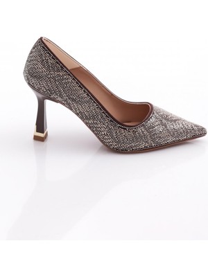 Dgn 7701 Kadin Taşli Topuklu Ayakkabi