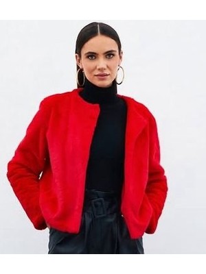 Les Valles Kırmızı Kısa Astarlı Kürk