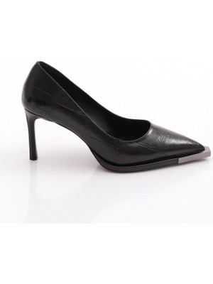 Dgn 12054 Kadin Sivri Burun Topuklu Ayakkabi