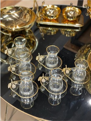 Elta Collection Özel Seri 6'lı Çay Seti , Çay Takımı , Hediyelik , Çeyizlik