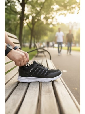 Enoch Erkek Fileli Nefes Alan Hafif Koşu ve Yürüyüş Spor Ayakkabısı