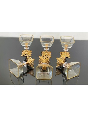 Elta Collection 2 Li Metal Döküm Ayak Detaylı Magnolia-Kase-Dondurmalık-Şekerlik