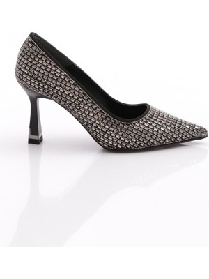 Dgn 7715 Kadin Taşli Topuklu Ayakkabi