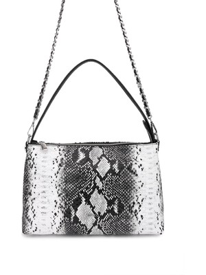 Tamer Tanca Kadın Suni Deri Siyah Kol Çantası 1003 3036 Bn Cnt SK25-26 Syh/byz Yln