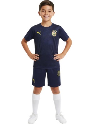 Fenerbahçe Orijinal A Takım Futbolcu Lacivert Antrenman Çocuk T-Shirt ve Şort Takımı