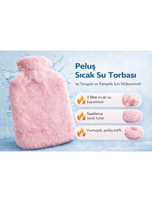 Best Choice Sıcak Su Torbası Peluş Kılıflı 2 Litre Gri