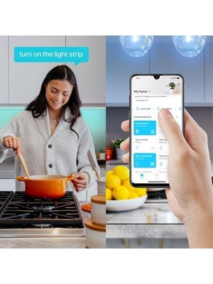 L900-5, 5 Metre Çok Renkli Akıllı Wi-Fi Şerit Led, Alexa ve Assistant ile Uyumlu Ses Kontrolü, Müzikle Senkronizasyon