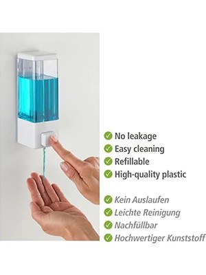 Istres Sıvı Sabun ve Dezenfektan Dispenseri, Beyaz