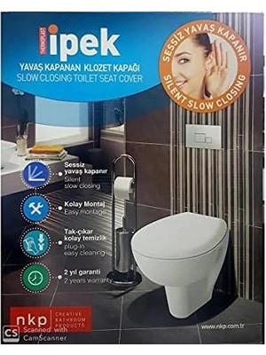 Ipek Tak-Çıkart Yavaş Kapanan Amortisörlü Klozet Kapağı