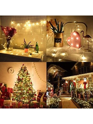 10 Metre 100 Ledli Fişli LED Işık Günışığı Dekor Lambası Yılbaşı Ağacı Organizasyon Özel Gün Doğum Günü Parti