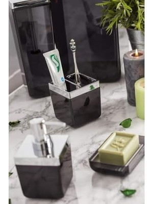 Banyo Seti/şeffaf Siyah